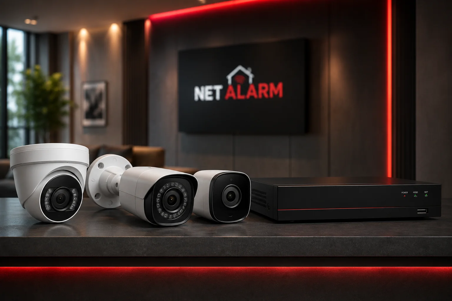 Net Alarm kamera ve görüntüleme sistemleri, güvenlik kameraları ve kayıt cihazı