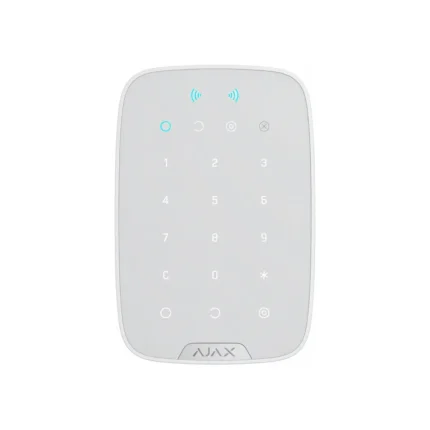 Ajax KeyPad Plus Jeweller beyaz kablosuz dokunmatik tuş takımı