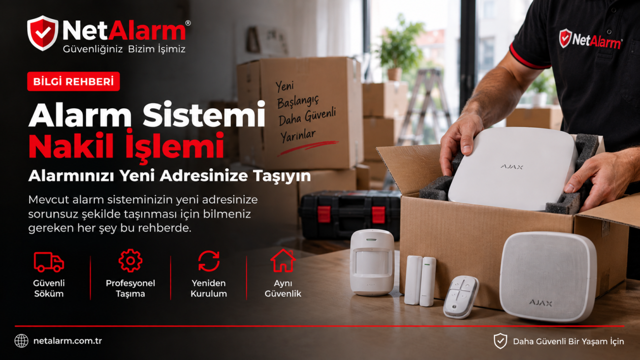 Alarm sistemi nakil işlemi ve yeni adrese taşıma