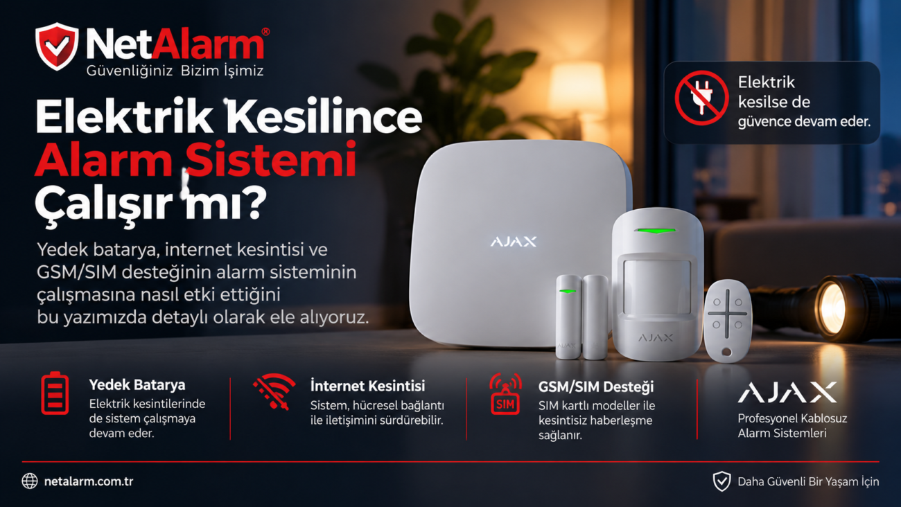 Elektrik kesilince alarm sistemi çalışır mı? Ajax alarm sistemi